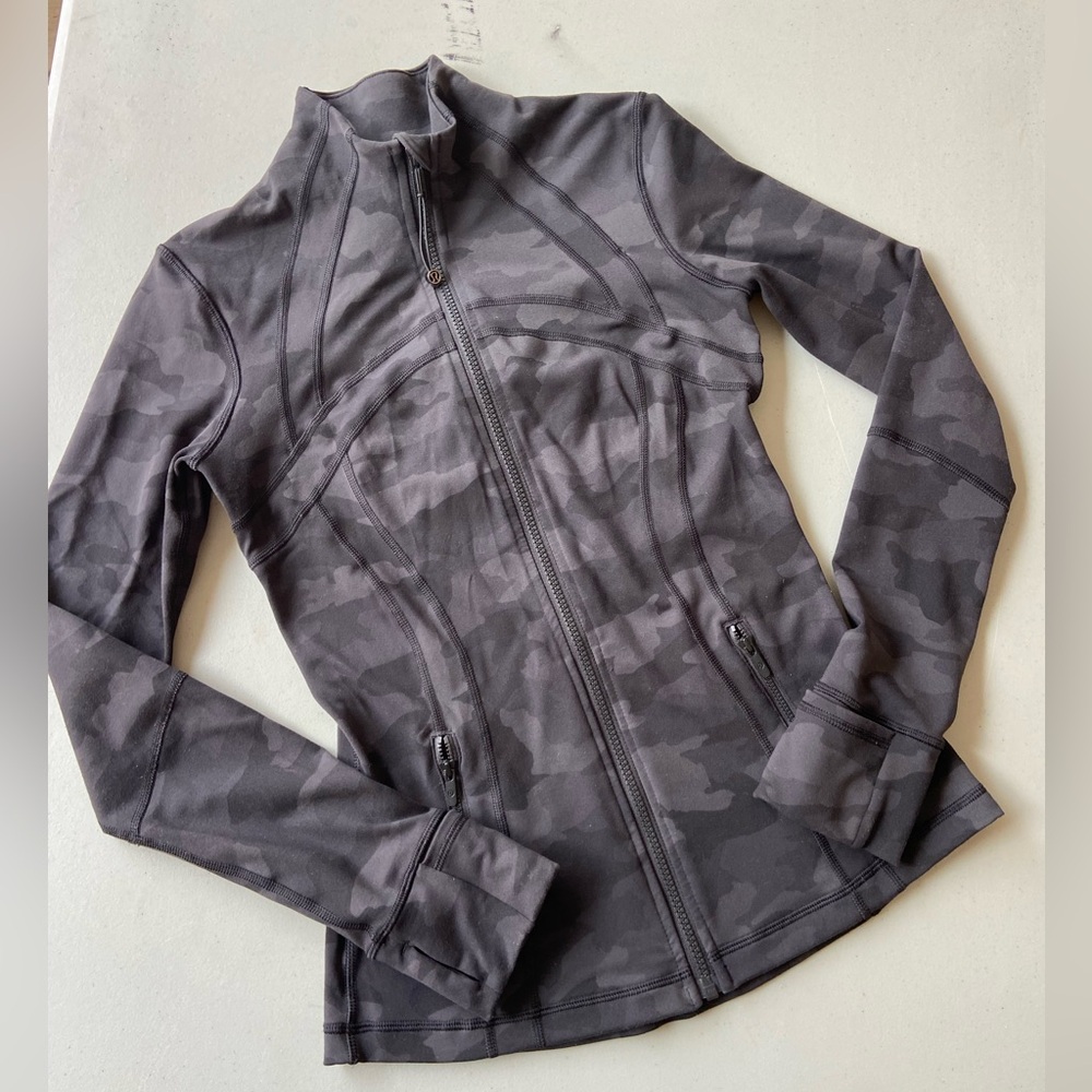 LULULEMON CAMO DEFINE Jacket HERITAGE 365/INCOGNITO sz 6 DEEP COAL MULTI